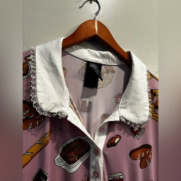 Spencer's Pink and Purple Casual Sundress Short Sleeve retro goth Spencer’s - Picture 10 of 14